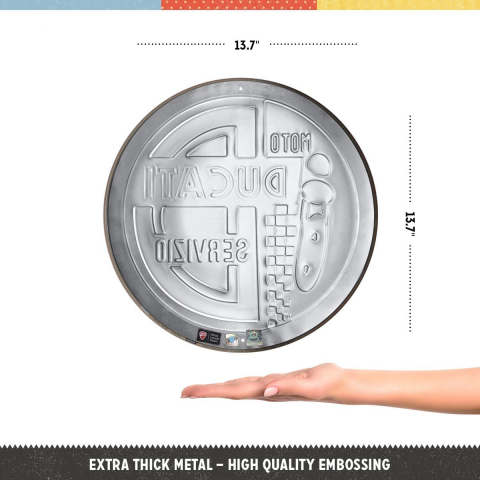 Placa decor 35cm Ducati Moto Servizio - Service Moto [1]