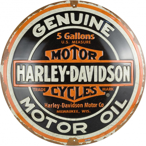 PLACI - Placa decor 35cm Harley Davidson Ulei de motor Autentic