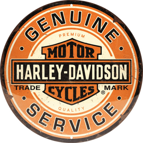 PLACI - Placa decor 35cm Harley-Davidson - Genuine Service