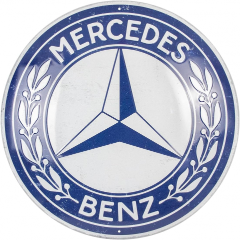 PLACI - Placa decor 35cm Mercedes Benz Logo