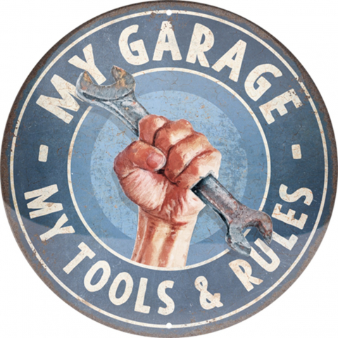 PLACI - Placa decor 35cm My Garage My Tools Rules