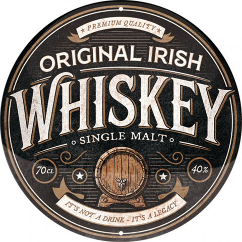 PLACI - Placa decor 35cm Original Irish Whiskey