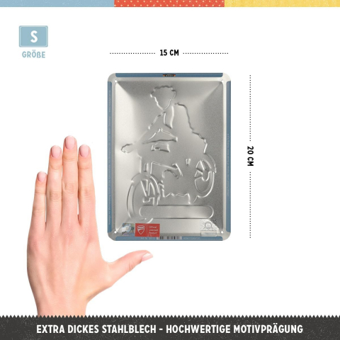Placa decor metalica 15x20 Ducati Cilindrata 60 Pin Up [1]