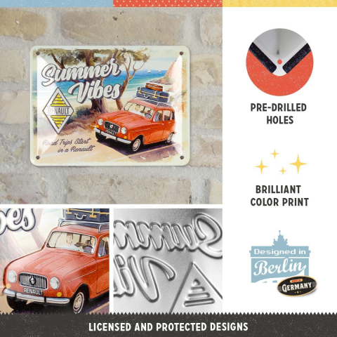 Placa decor metalica 15x20 Renault Summer Vibes [2]