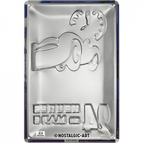 Placa decor metalica 20x30 24h Le Mans Racing Night Blue 1955 [1]