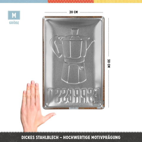 Placa decor metalica 20x30 Espresso [2]