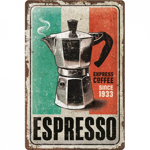 PLACI - Placa decor metalica 20x30 Espresso