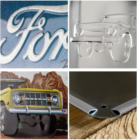 Placa decor metalica 20x30 Ford Bronco Pride of America - Mandria americii [2]