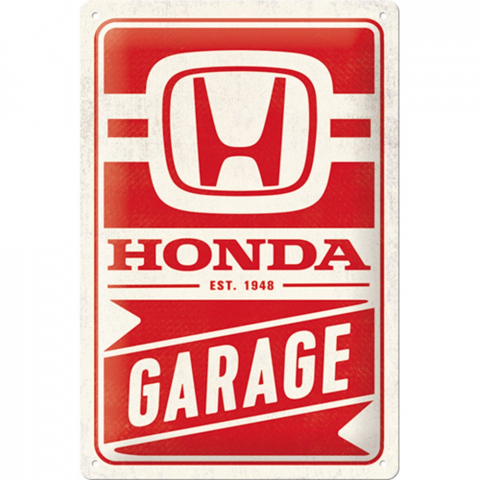 Placa decor metalica 20x30 Honda AM Garage - Garaj Auto