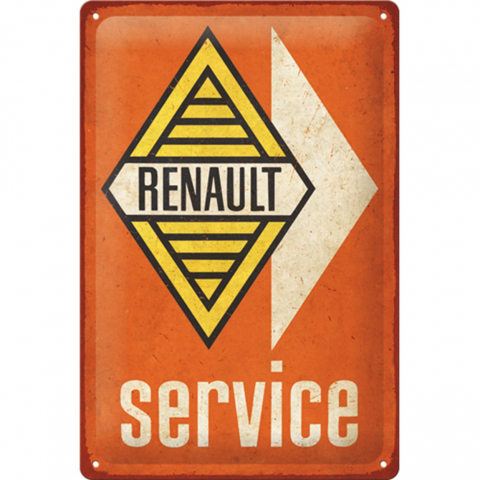 PLACI - Placa decor metalica 20x30 Renault Service