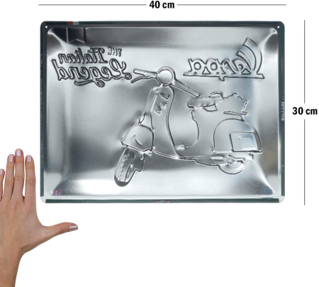 Placa decor metalica 30x40cm Vespa - Italian Legend - Legenda Italieneasca [2]
