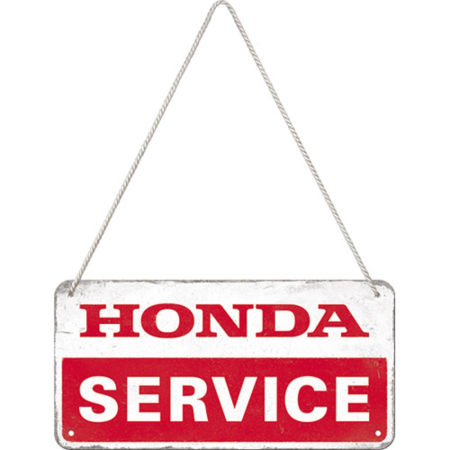 Placa decor metalica cu snur 10x20 Honda MC - Service Moto [1]