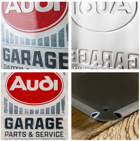 Placa metalica 15X20 Audi - Garaj [2]