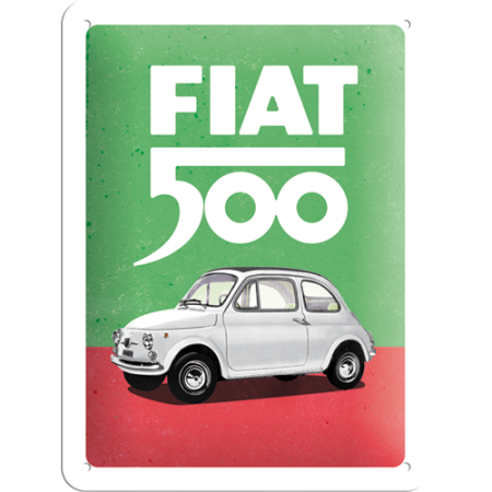 PLACI - Placa metalica 15x20 Fiat 500