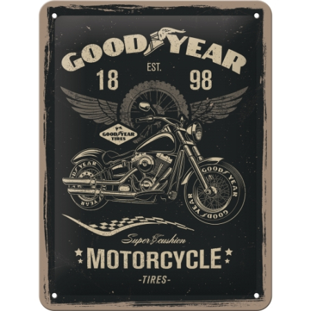 PLACI - Placa metalica 15x20 Goodyear Motocicleta