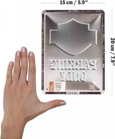 Placa metalica 15X20 Harley-Davidson Parking Only - Parcare doar pentru Harley-Davidson [1]