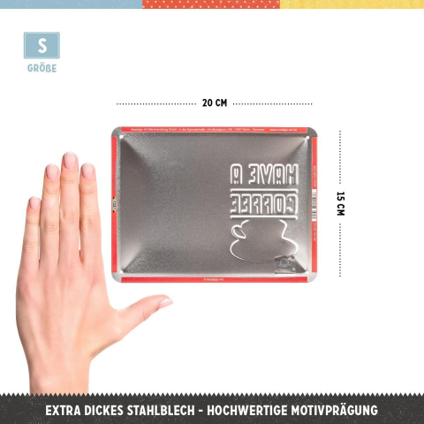 Placa metalica 15X20 Have a coffee - Serveste o cafea [1]