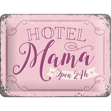 PLACI - Placa metalica 15X20 Hotel Mama