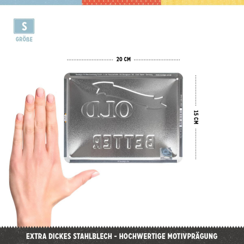 Placa metalica 15X20 I'm not getting old - Nu imbatranesc [2]