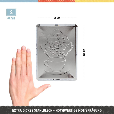 Placa metalica 15x20 It's Tea O'Clock - Timpul pentru un ceai [1]