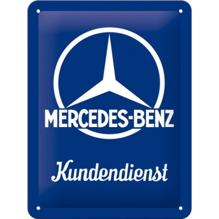 PLACI - Placa metalica 15x20 Mercedes-Benz Customer Service - Receptie Clienti