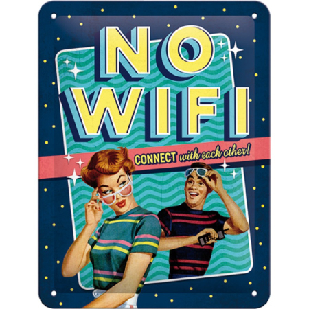 PLACI - Placa metalica 15x20 No WiFi - Fara WiFi