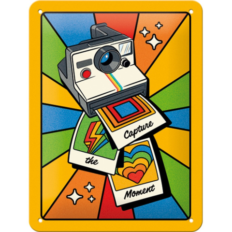 PLACI - Placa metalica 15X20 Polaroid - Capture the Moment