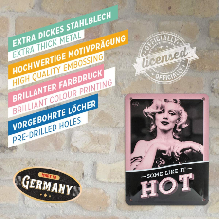 Placa metalica 15x20 Some like it Hot - Unora le place cald [3]