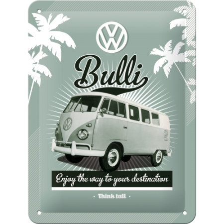 PLACI - Placa metalica 15X20 Volkswagen Retro Bulli