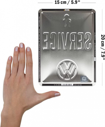 Placa metalica 15x20 Volkswagen-Service [1]