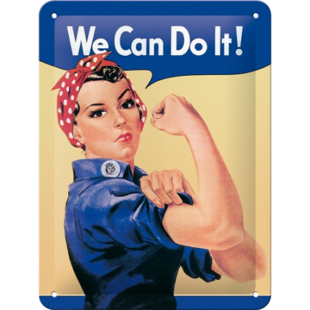 PLACI - Placa metalica 15X20 We can do it! - Putem sa o facem!