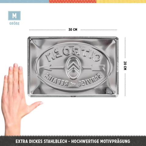 Placa metalica 20x30 Citroen - Service & Repairs - Citroen - service si reparatii [1]