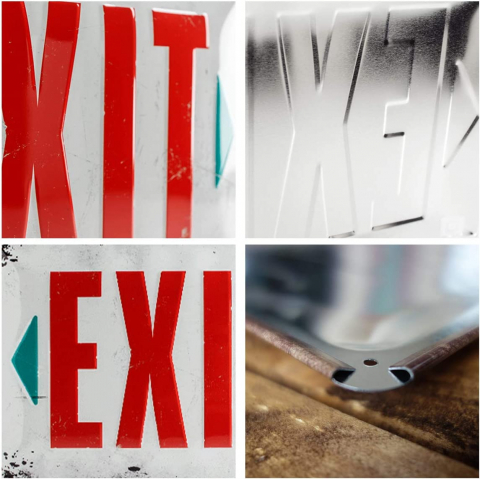Placa metalica 20X30 Exit - Iesire [2]