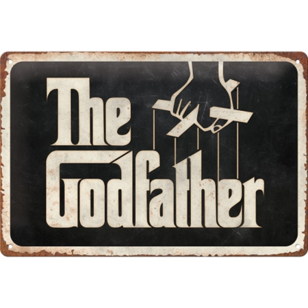 PLACI - Placa metalica 20x30 Godfather - Logo - Nasul