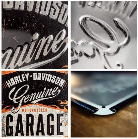 Placa metalica 20X30 Harley-Davidson Garage - Garaj [2]