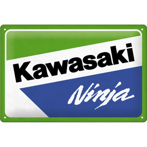 PLACI - Placa metalica 20x30 Kawasaki - Ninja