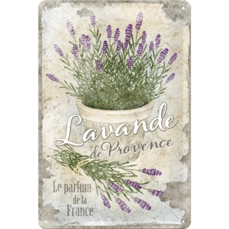 PLACI - Placa metalica 20X30 Lavande de Provence - Lavanda din Provincie