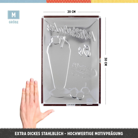 Placa metalica 20X30 Milkshake - Bautura cu Lapte [1]