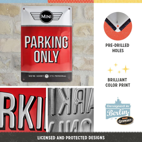 Placa metalica 20x30 Mini - Parking Only - Parcare doar pentru Mini [2]