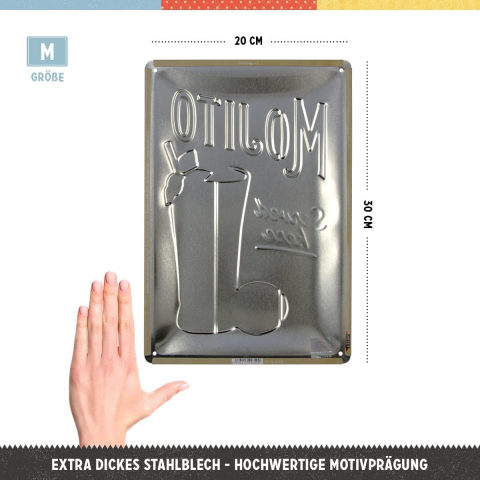 Placa metalica 20x30 Mojito Served Here - Mojito servit aici [1]