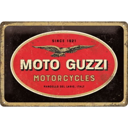 PLACI - Placa metalica 20x30 Moto Guzzi - Logo Motorcycles - Sigla Motocicletelor Moto Guzzi