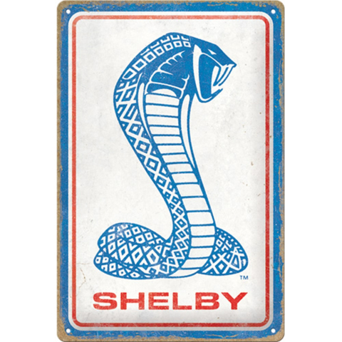 PLACI - Placa metalica 20x30 Shelby - Cobra Snake