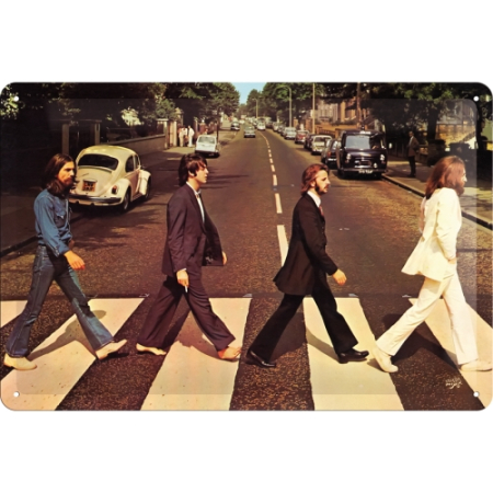 PLACI - Placa metalica 20X30 The Beatles-Abbey Road