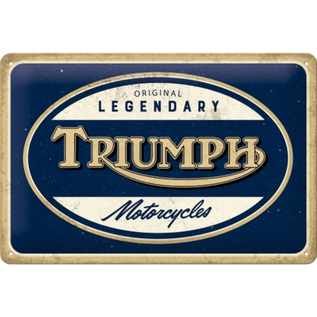 PLACI - Placa metalica 20x30 Triumph - Legendary Motorcycles - Motociclete Legendare