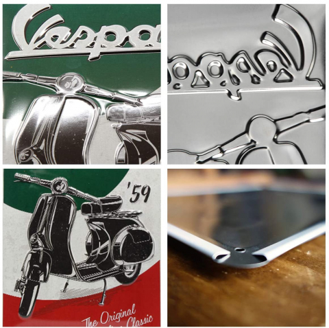 Placa metalica 20x30 Vespa - The Italian Classic - Vespa - Clasicul Italienesc [2]