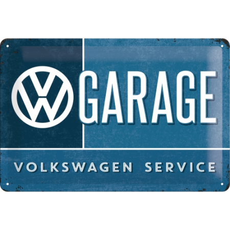 PLACI - Placa metalica 20X30 Volkswagen Garage