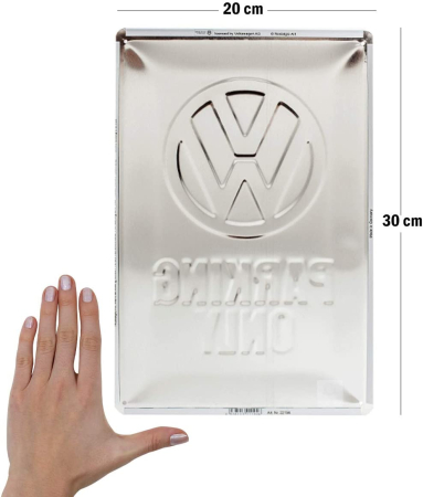 Placa metalica 20x30 Volkswagen Parking Only - Parcare doar pentru Volkswagen [1]