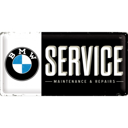 Placa metalica 25X50 BMW - Service