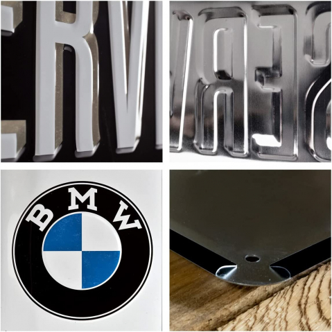 Placa metalica 25X50 BMW - Service [2]