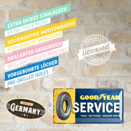 Placa metalica 25x50 Goodyear Service [3]